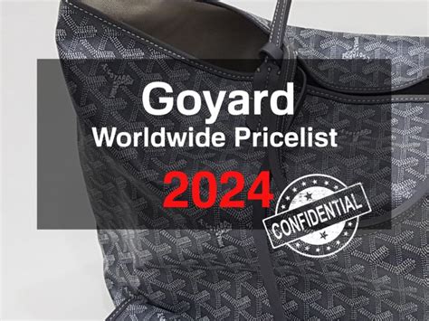 goyard new colors 2024|Goyard singapore price list.